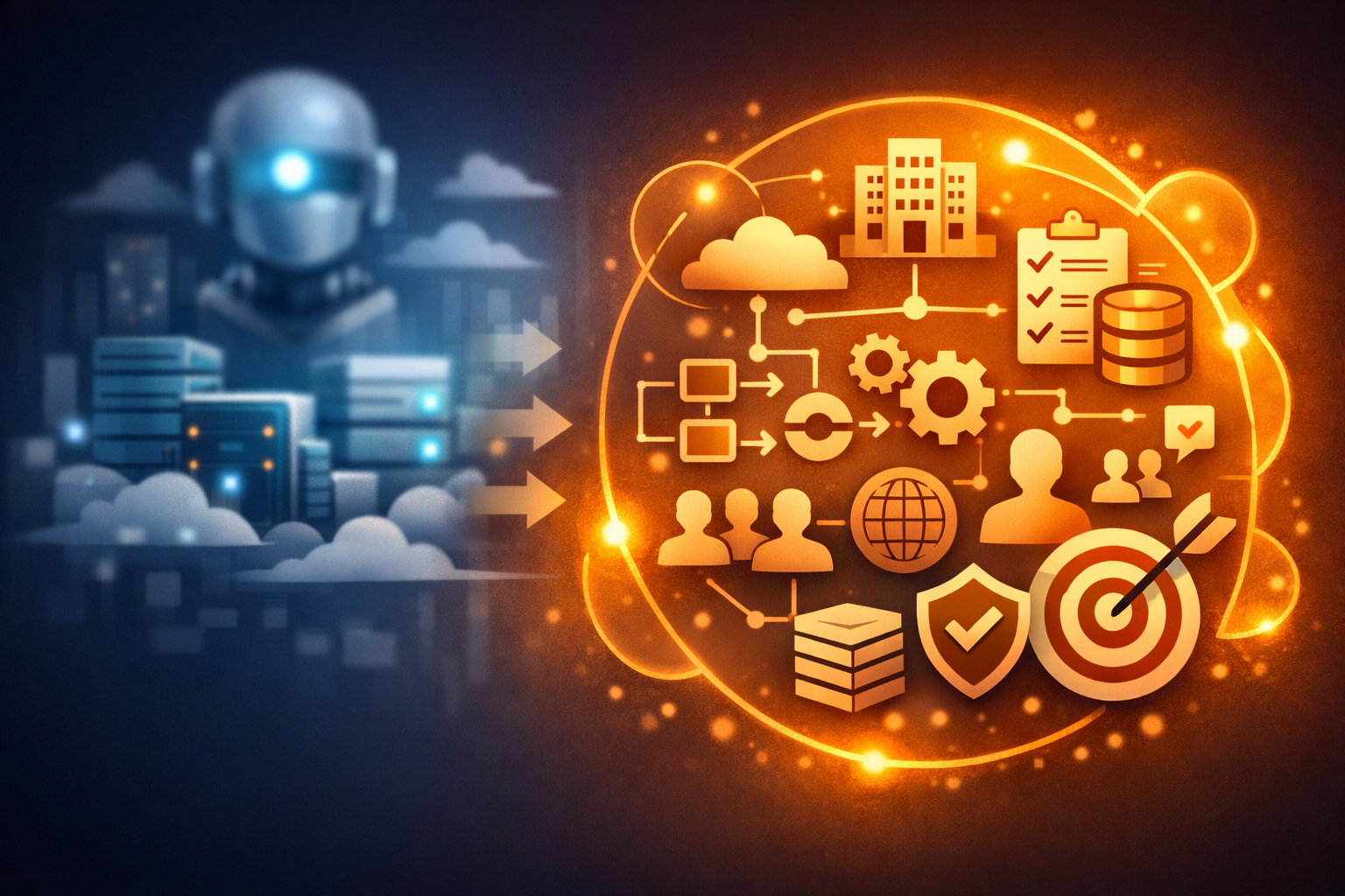 AI moving out of the lab to operate inside an enterprise's own systems, data, approval chains and customers
