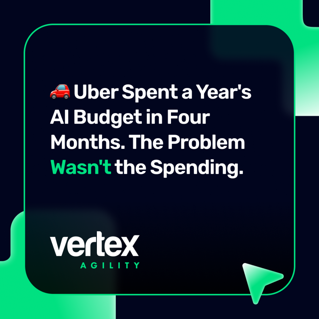 Uber Spent a Year's AI Budget in Four Months. The Problem Wasn't the Spending.